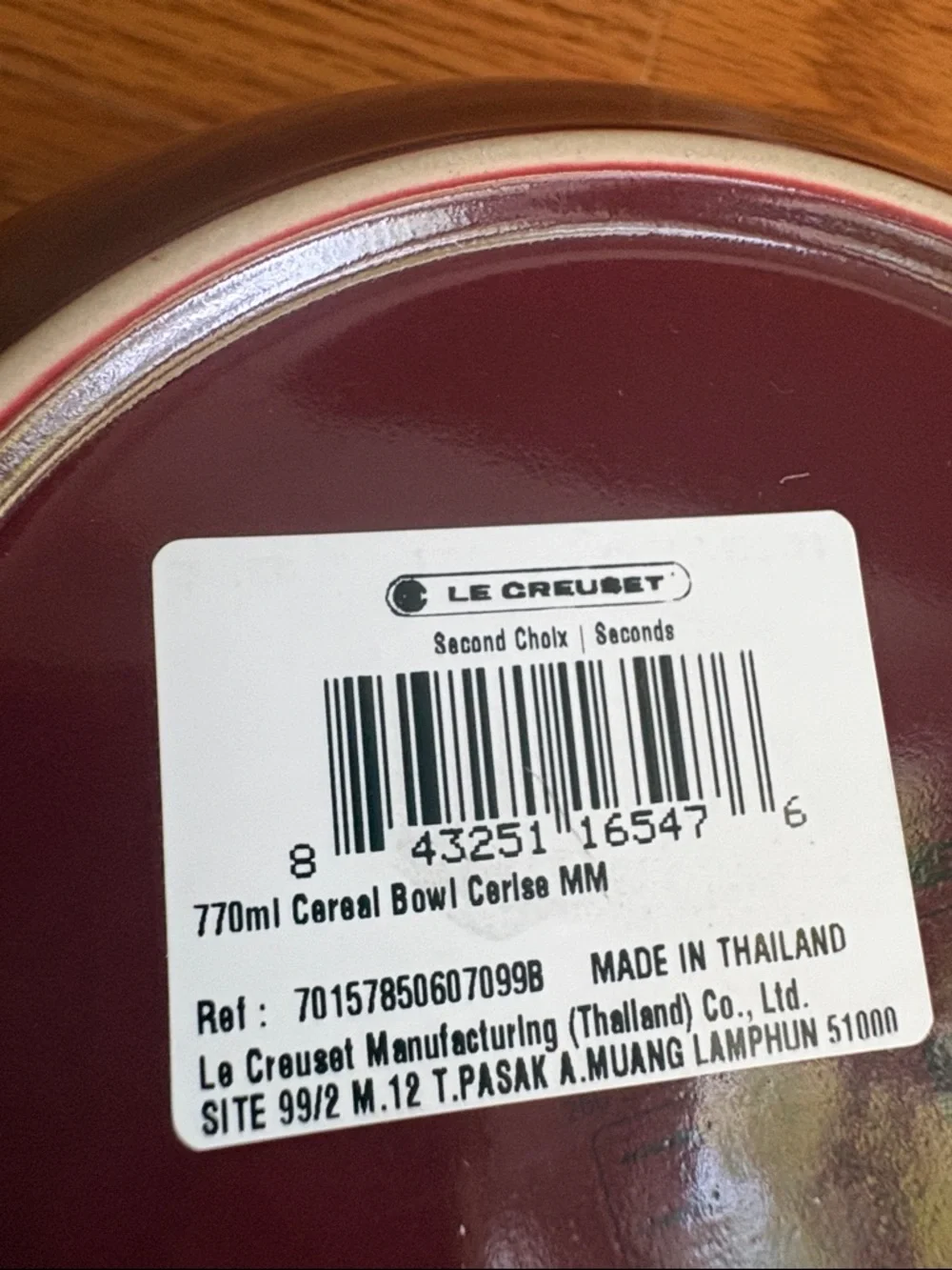 Le Creuset bright red